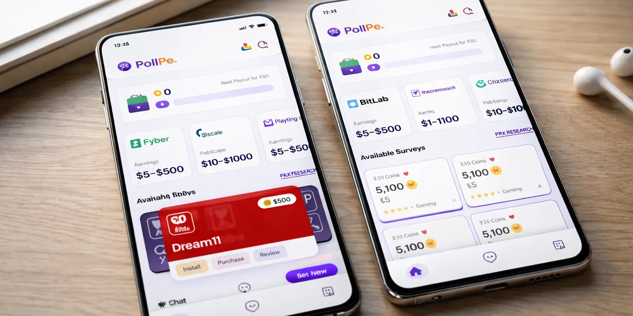 Survey vs Offer Walls: Which Pays More on PollPe?